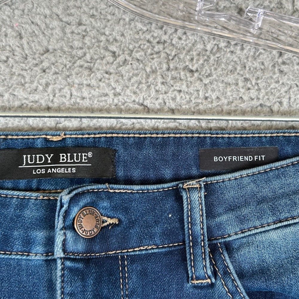 Judy Blue Boyfriend Fit Jeans Women Size 929 Blue Wash Denim Style JB88207 - Picture 5 of 14